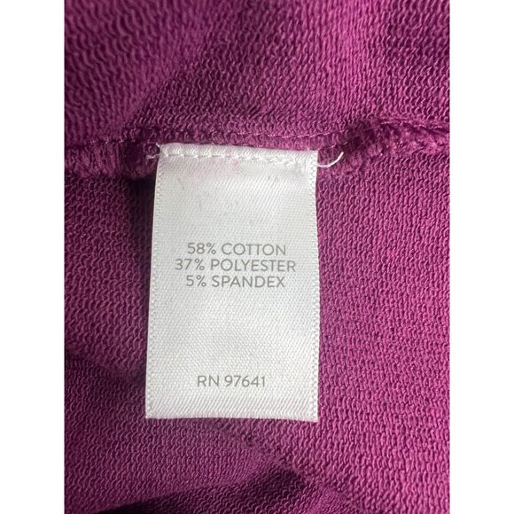 J. Jill FIT French Terry Pullover Top Burgundy Plum Womens Size 2X NWT - Picture 6 of 7